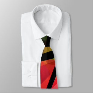 Abstract modern polygonal graffiti geometric dark tie