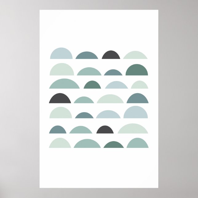 Abstract modern print. Grey wall art minimalist (Front)