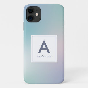 Abstract modern rainbow gradient iPhone 11 case