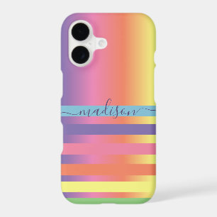 Abstract Modern Rainbow Your Name Monogram