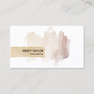 abstract modern rose gold blush pink business card