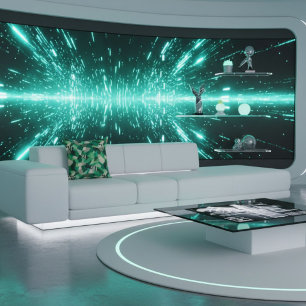  Abstract modern shapes geometric triangles  Throw Pillow