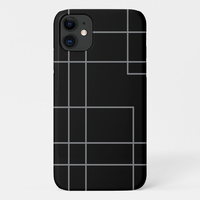 Abstract, modern, simple, minimal line pattern art Case-Mate iPhone case (Back)