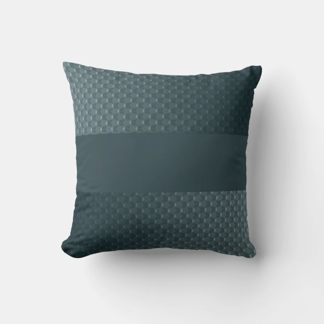 Abstract modern soft gradient liquid blurred navy throw pillow (Front)