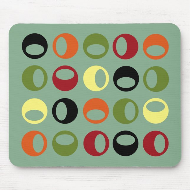 Abstract Modern Spheres Mousepad (Front)