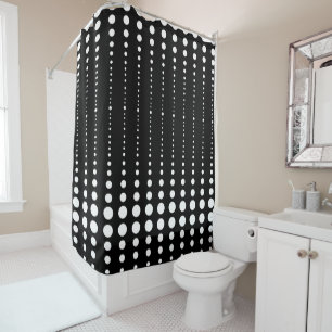 Abstract modern stylish black white lines dots cir