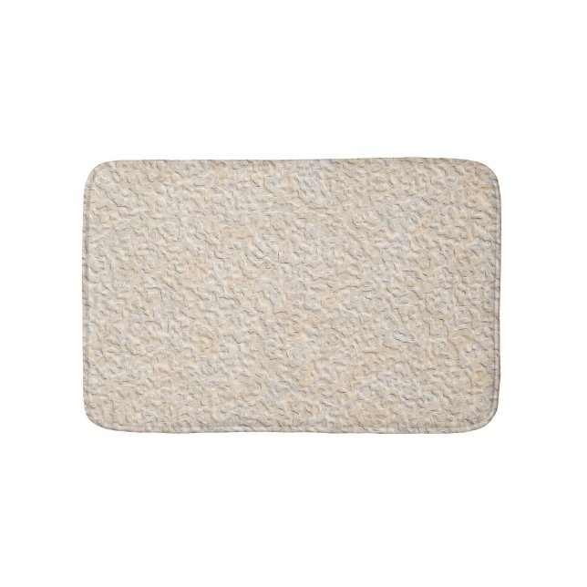 Abstract modern textured stone paper effect  bath mat (Front)