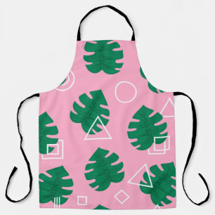 Abstract modern trendy style hipster geometry seam apron