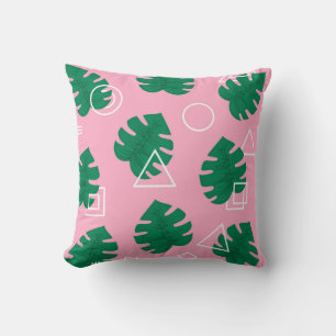 Abstract modern trendy style hipster geometry seam throw pillow