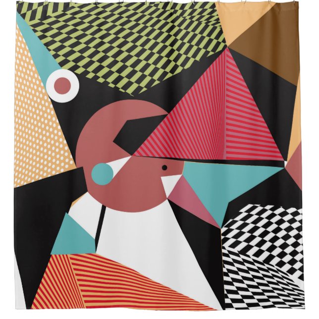 Abstract modern triangles background pattern illus (Front)