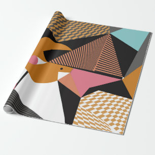 Abstract modern triangles background pattern illus wrapping paper