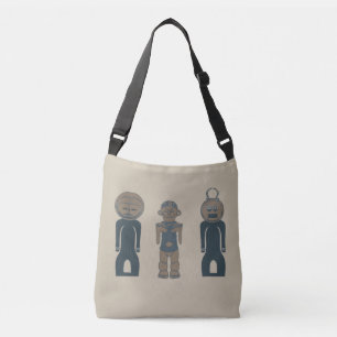Abstract modern tribal art crossbody bag