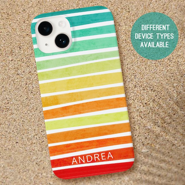 Abstract Modern Tropical Colours Brush strokes Nam Case-Mate iPhone Case (Creator Uploaded)