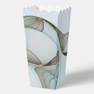 Abstract Modern Turquoise Brown Gold Elegance Favor Box