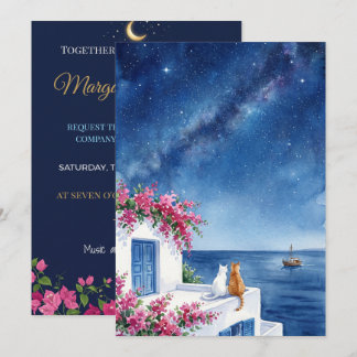 Abstract Modern Wedding  TOGETHER Marg Invitation