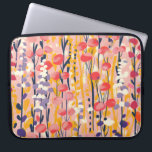 Abstract Modern Wildflower Floral Botanical Garden Laptop Sleeve<br><div class="desc">A vibrant abstract floral garden with playful wildflowers, soft botanical shapes, and expressive textures.</div>