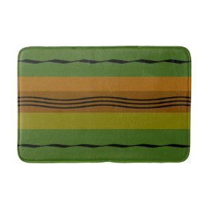abstract modernist geometric pattern bath mat