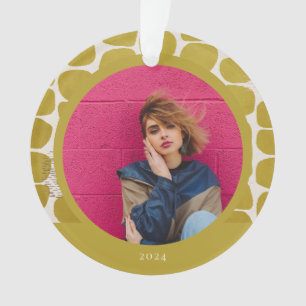 Abstract Modish Pattern Photo Ornament