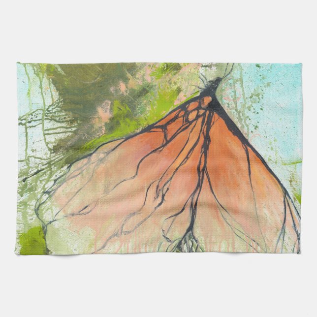 Abstract Monarch Butterfly - Poster Kitchen Towel (Horizontal)