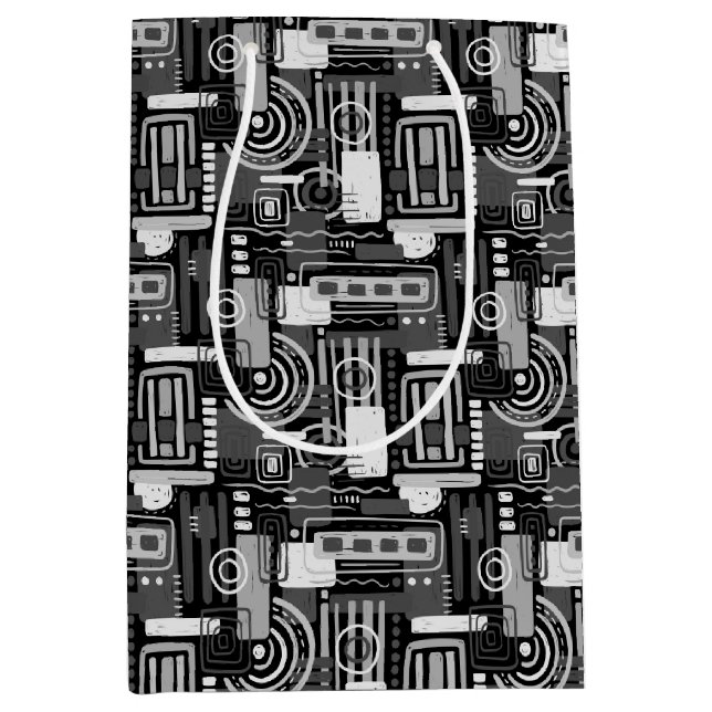 Abstract Monochrome Gift Bag (Front)