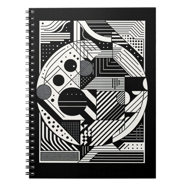 Abstract Monochrome Notebook (Front)