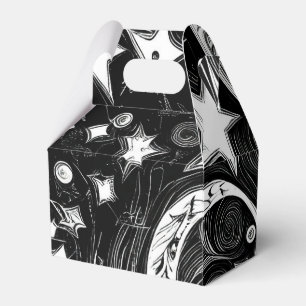 Abstract Moon And Stars Favor Box