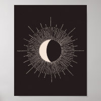 Abstract Moon Burst Eclipse