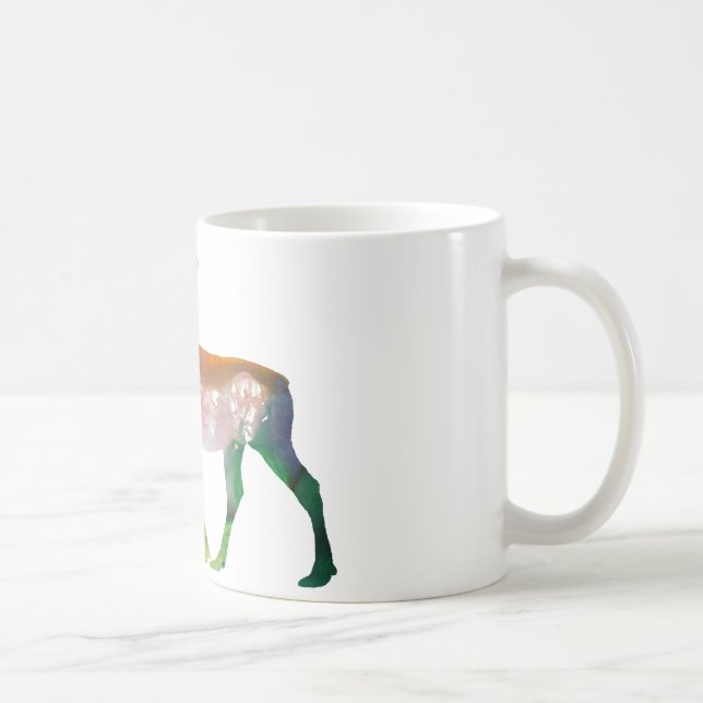 Abstract Moose silhouette Coffee Mug (Right)