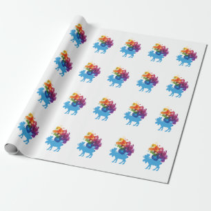 Abstract Moose Wrapping Paper
