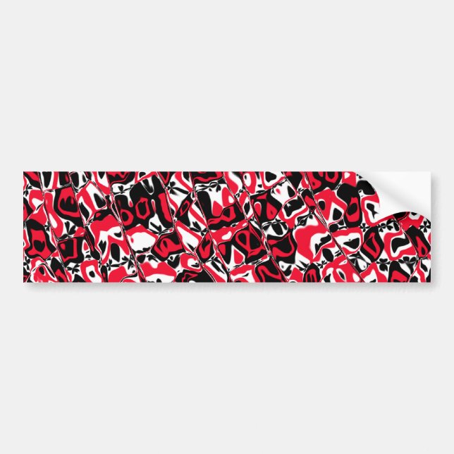 Abstract Mosaic Bumper Sticker (Front)