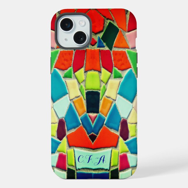 Abstract Mosaic  iPhone Case (Back)