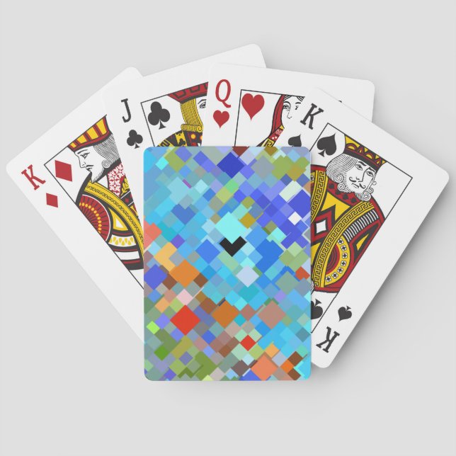 Abstract Mosaic Pattern #3 Playing Cards (Back)