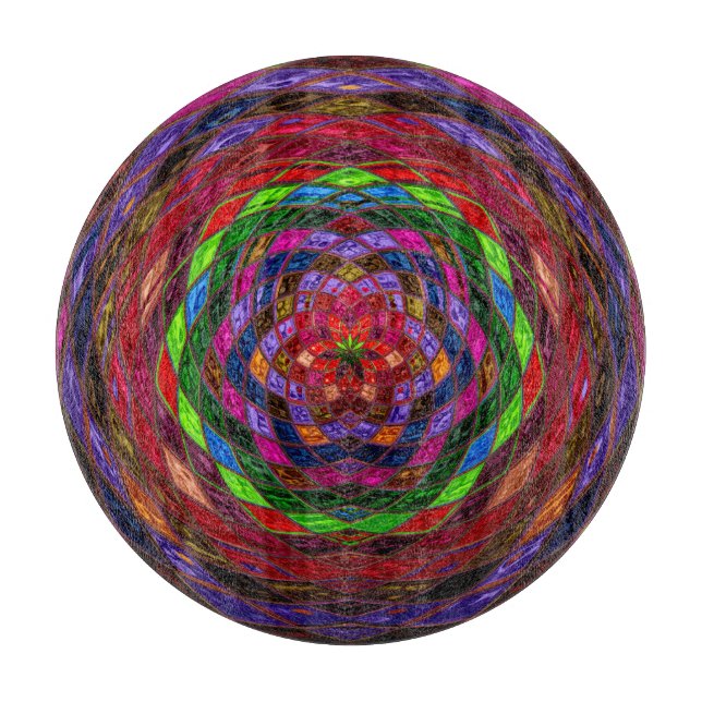 Abstract Mosaic Pattern #5 Cutting Board (Front)