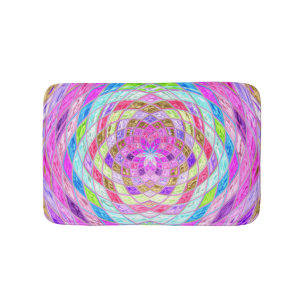 Abstract Mosaic Pattern #9 Bath Mat