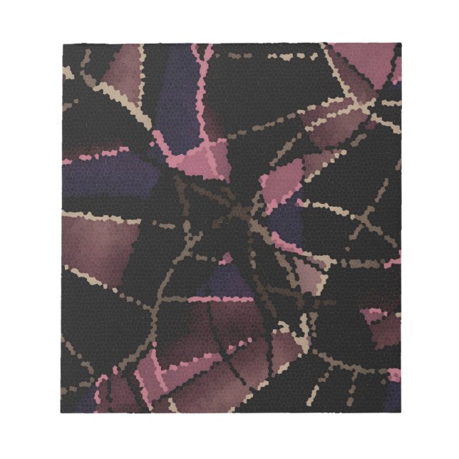 Abstract mosaic pattern notepad (Front)