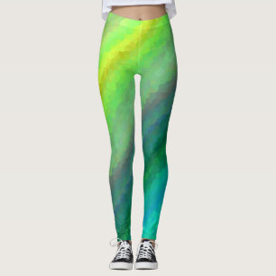 Abstract Mosaic Seamless Pattern Leggings