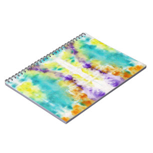 Abstract motif Paint on fabric design Notebook