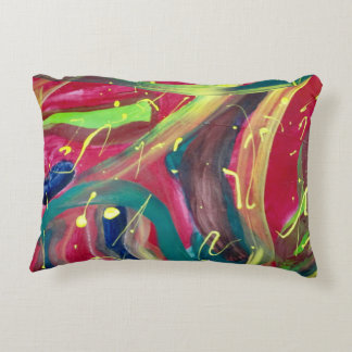 Abstract Motion Painting Accent Pillow