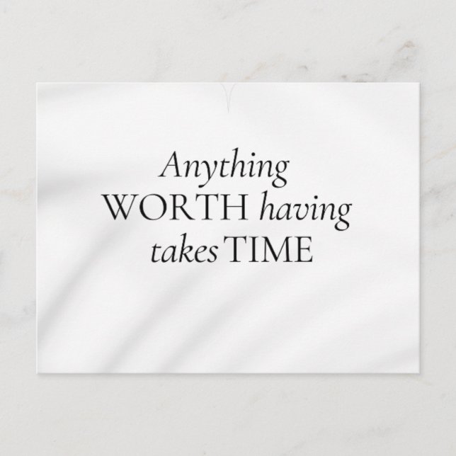 Abstract Motivation Elegant Quote Soft Tones Art  Postcard (Front)