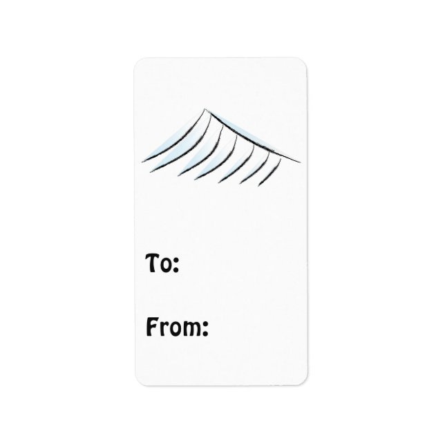 Abstract Mountain Label (Front)