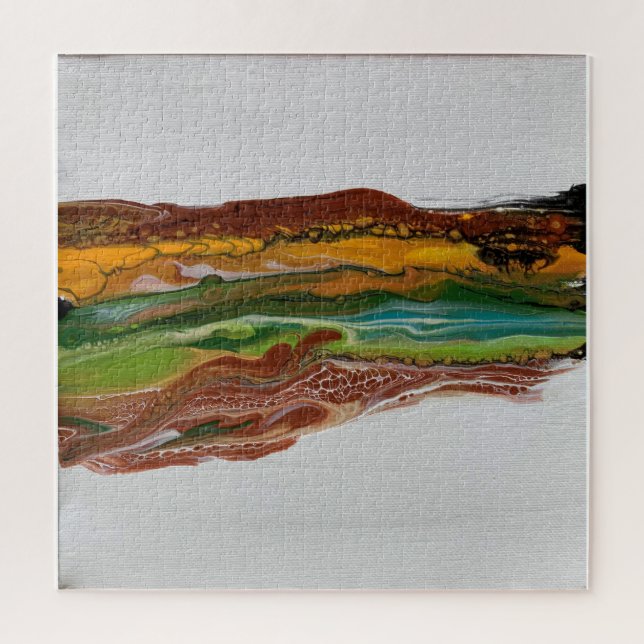 Abstract Mountain Landscape  Jigsaw Puzzle (Vertical)