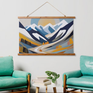Abstract Mountain Landscape Modern Artistic Decor Hanging Tapestry