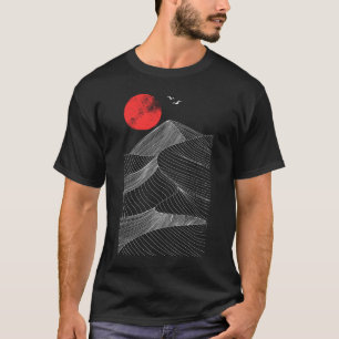 Abstract Mountain Red Sun T-Shirt