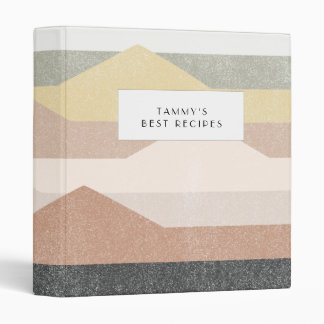 Abstract mountains design binder