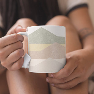 Abstract mountains design coffee mug