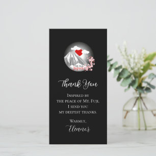 Abstract Mt. Fuji Landscape Thank You Card