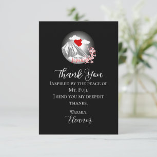 Abstract Mt. Fuji  Thank You Card
