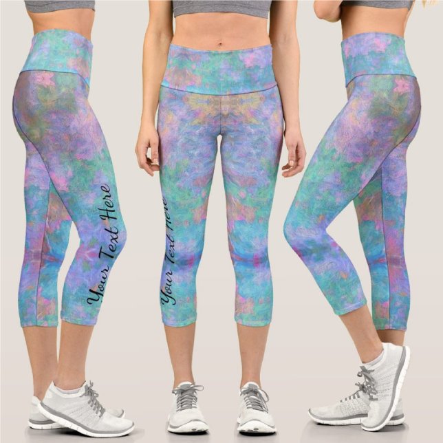 Abstract Muelle Wall 0463 Capri Leggings (Creator Uploaded)