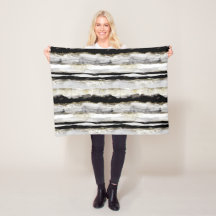 Abstract Multi Color Fleece Blanket