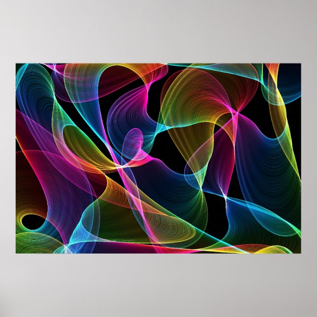 Abstract multi colorful poster (Front)